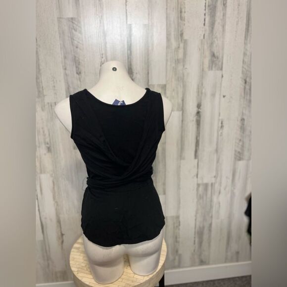 J.Crew Black Sleeveless Peplum Top with Tie Waist – XS - Picture 3 of 4